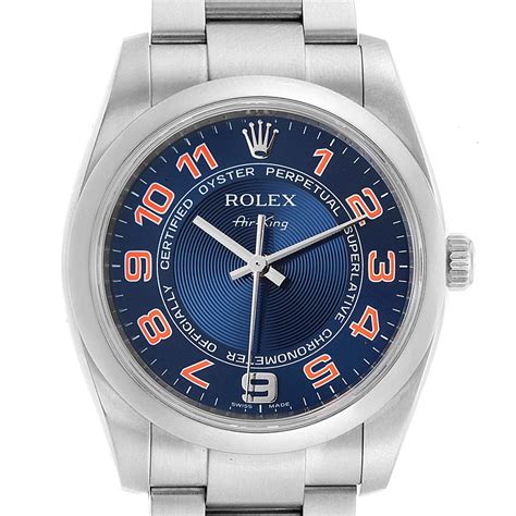 rolex air king blau|rolex air king price guide.